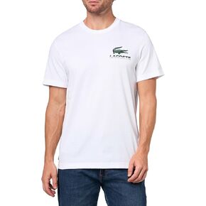 تي شيرت رجالي من Lacoste برقبة دائرية وأكمام قصيرة ومقاس عادي in Saudi Arabia