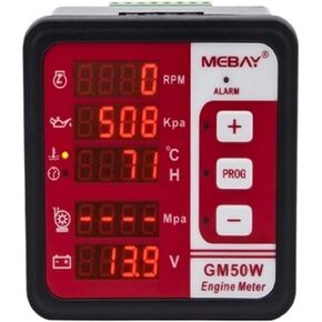 GM50W شاشة ديجيتال متعددة الوظائف لضغط زيت المحرك وسرعة التحكم في درجة حرارة الماء ولوحة القيادة (واجهة GM50WR 485) in Kuwait