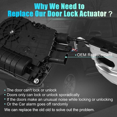 X AUTOHAUX 51217315022 مزلاج الباب الأمامي الأيمن المحرك الجمعية لسيارات BMW X5 E70 2007-2013 لسيارات BMW X6 E71 2008-2014 in Saudi Arabia