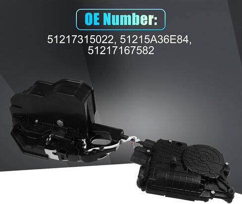 X AUTOHAUX 51217315022 مزلاج الباب الأمامي الأيمن المحرك الجمعية لسيارات BMW X5 E70 2007-2013 لسيارات BMW X6 E71 2008-2014 in Saudi Arabia