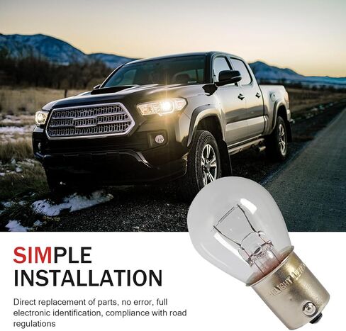 1156 Light Bulb, 10 PCS Turn Signal Bulb, P21W S25 12V BA15S Halogen Bulb, Universal for Cars,Trucks,SUVs (Red) in Kuwait