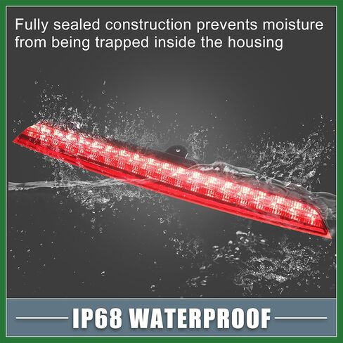 Motoforti LED الفرامل الثالثة الثالثة ارتفاع جبل وقف الضوء YC3Z13A613BA الفرامل الذيل ضوء البضائع لفورد لحارس 1993-2011 الإسكان الأسود عدسة مدخنة طويلة الأمد in Saudi Arabia