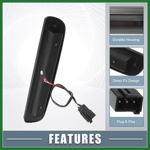 Motoforti LED الفرامل الثالثة الثالثة ارتفاع جبل وقف الضوء YC3Z13A613BA الفرامل الذيل ضوء البضائع لفورد لحارس 1993-2011 الإسكان الأسود عدسة مدخنة طويلة الأمد in Saudi Arabia