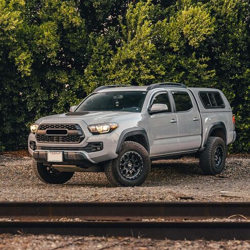 RockTrix RT111 18 inch Wheel Compatible with Chevrolet Silverado 1500 Tahoe 6x5.5" (6x139.7) Bolt Pattern, 18x9 (-12 Offset, 4.5 Backspace), Black, Also fits GMC Sierra 1500 Yukon in Kuwait