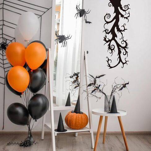 SUPERDANT Halloween Wall Stickers Gothic Chandelier Wall Decals Crow Wall Sticker Halloween Stickers for Kids Halloween Window Decoration for Halloween Party Decorations in Saudi Arabia