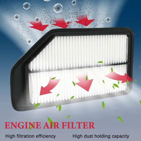 Engine Air Filter, (CA11042) Air Filter Compatible with 2011-2017 Odyssey V6 3.5L Engine Air Filter With Replace # 17220RV0A00 in Kuwait