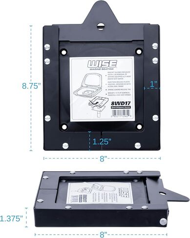 Wise 8WD16 Quick Disconnect Seat Bracket for Standard 7" Seat Swivel in Kuwait