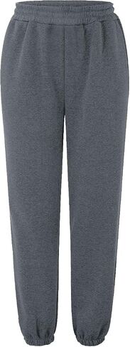 JiXiang Womens Baggy Sweatpant Joggers 2025 Cinch Bottom Casual High Waisted Pants Pocket Sport Workout Active Lounge Trouser in Saudi Arabia