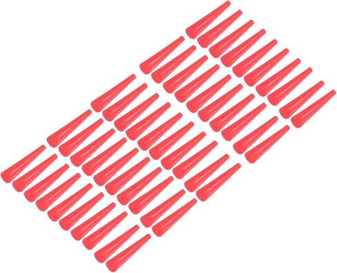 YOKIVE 50Pcs Silicone Rubber Stoppers, Tapered Plugs with High-Temperature Resistance | Protect Hole, Great for Lab Industry (Red, 3mm to 8mm) in Saudi Arabia