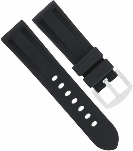حزام ساعة مطاطي من Ewatchparts مقاس 22 ملم متوافق مع Invicta GMT 11255 Signature II Pro Diver 21834 أسود in Saudi Arabia