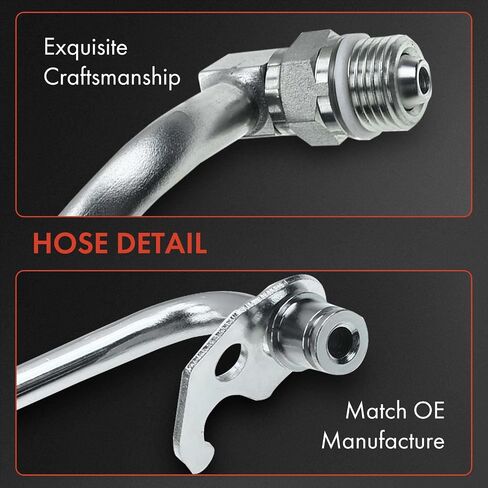 A-Premium Power Steering Hose Pressure Hose Line Assembly Compatible with Ford F-150 F-350 Super Duty 2004-2008 Lincoln Mark LT, Pump To Gear/Rack Pinion, Without Switch Port and Without Bracket in Saudi Arabia