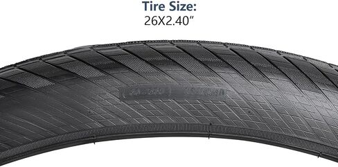 YUNSCM 2-PCS 26" Bike Tires 26x2.40/60-559 and 26" Heavy Duty Bike Tubes Schrader Valve AV32mm Compatible with 26x2.35 26x2.40 Bike Bicycle Tires and Tubes (W-2120) in Saudi Arabia