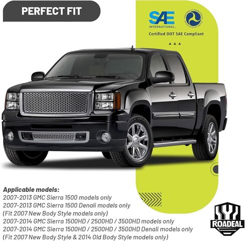 المصابيح الأمامية ث/مصابيح لـ 2007-2013 سيارة GMC موديل سييرا 1500/2007-2014 سييرا 2500 HD 3500 HD كشافات هالوجين بديلة للسائق وجانب الركاب in Kuwait