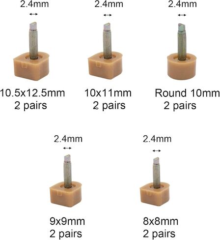 20 Pairs Women's High Heel Shoes Tips Pin Replacement with 6" Heel Pliers, 2 Color Each of 5 Different Sizes Round and Square Heel Repair Caps for Repairing Shoes in Saudi Arabia