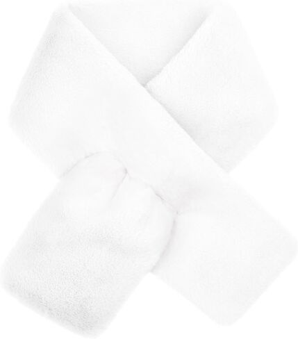 Futrzane Modern Scarf - Womens Faux Fur Stoles Wraps - Soft Collar for Jackets in Kuwait