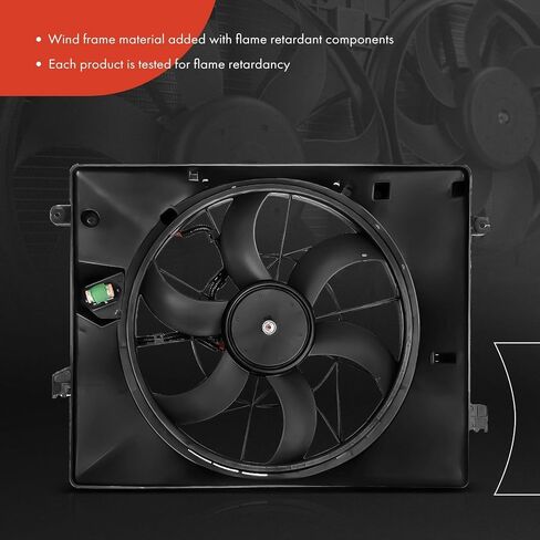 A-Premium Engine Radiator Cooling Fan Assembly Compatible with Select Hyundai Models - Genesis Coupe 2010 2011 2012 in Saudi Arabia