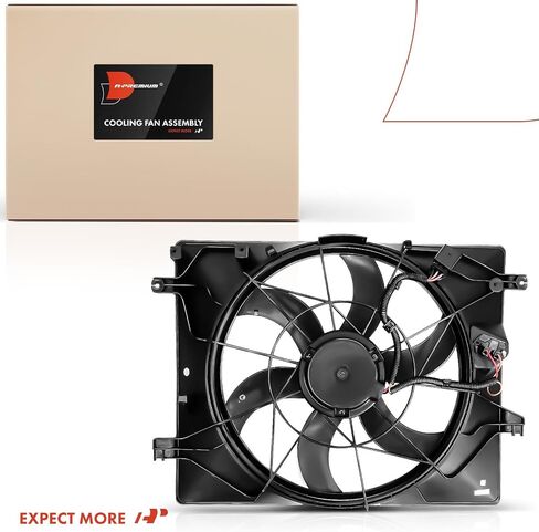 A-Premium Engine Radiator Cooling Fan Assembly Compatible with Select Hyundai Models - Genesis Coupe 2010 2011 2012 in Saudi Arabia