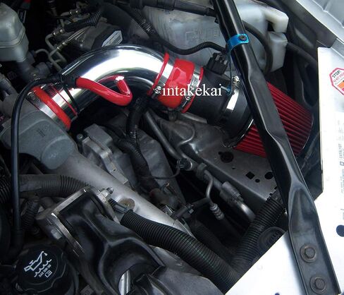 INTAKEKAI Performance Air Intake (Compatible with 2005-2008 PONTIAC GRAND PRIX GXP 5.3 5.3L V8 OHV MODELS) (RED) in Saudi Arabia