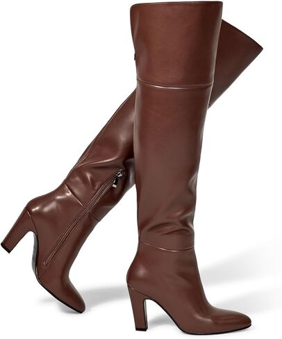wetkiss Thigh High Boots for Women, Over the Knee Boots with Chunky Heel, Side Zipper, Wide Calf Design, Stylish and Comfy in Kuwait