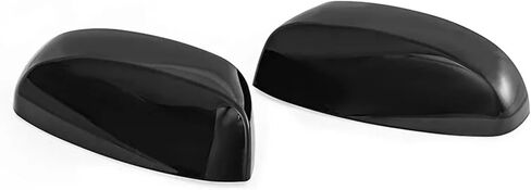 Pair Side Mirror Cover Caps Top Half for Chevrolet Silverado Tahoe Suburban GMC Sierra Yukon Xl 1500 2500 3500 HD Cadillac Escalade 2007 2008 2009 2010 2011 2012 2013 2014 (Glossy Black) in Kuwait