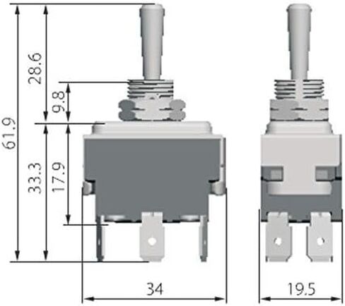 HQRP Toggle Switch Compatible with Husky Brute HT87452 HB3000 HB4500 Electric Trailer Tongue Jacks in Saudi Arabia