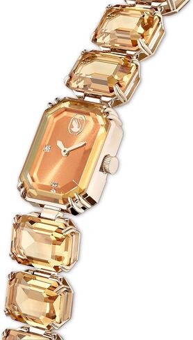 Swarovski Watch, Octagon Cut Crystal Bracelet Band, Brown, Champagne Gold-Tone Finish in Saudi Arabia