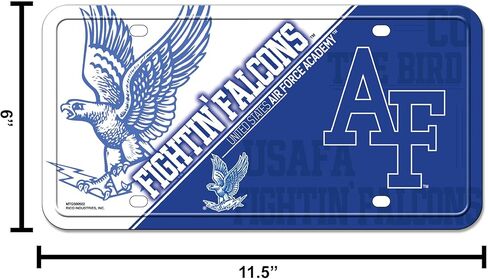 Rico Industries NCAA Air Force Falcons Metal License Plate Tag in Saudi Arabia