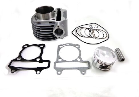57mm Engine Cylinder w/Head Gasket and Piston Set for 150cc GY6 4 Stroke Scooter Moped 157QMJ Sunl Roketa Peace JCL in Saudi Arabia