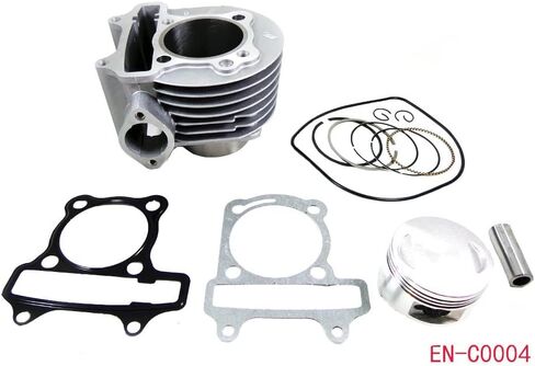 57mm Engine Cylinder w/Head Gasket and Piston Set for 150cc GY6 4 Stroke Scooter Moped 157QMJ Sunl Roketa Peace JCL in Saudi Arabia