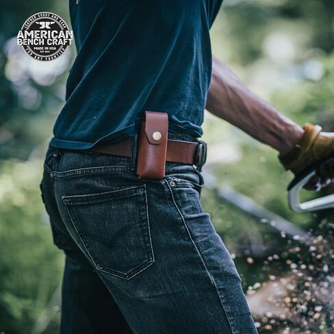 حقيبة أدوات متعددة من الجلد من American Bench Craft تناسب SOG PowerLock وPowerAssist - غمد جلدي (أسود) in Kuwait