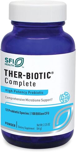 مسحوق بروبيوتيك كامل من Klaire Labs SFI Health Ther-Biotic - 100 مليار CFU - بروبيوتيك للرجال والنساء لصحة الجهاز الهضمي ودعم المناعة - خالي من الألبان، لا يسبب الحساسية (60 حصة، 64 جم) in Saudi Arabia