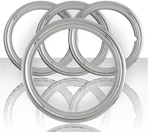 Set of Four 15' Chrome ABS 1 1/2' Deep Wheel Trim Rings in Saudi Arabia