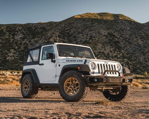 عجلات RockTrix RT105 مقاس 17 بوصة متوافقة مع عجلات Jeep Wrangler JK JL 17x9 5x5 (+12 مم إزاحة) مساحة خلفية 5.5 بوصة، 5x5 PCD، تجويف 71.5 مم، أسود، تناسب أيضًا Gladiator Commander Grand Cherokee (مجموعة من 4) in Saudi Arabia