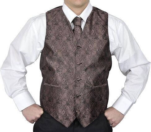 Moda Di Raza- 4 Pc Mens Paisley Tuxedo Dress Suit | Vest | Hanky | Tie | Bow-Tie in Saudi Arabia
