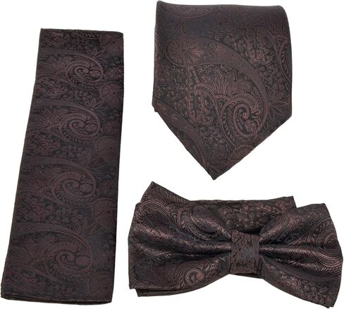 Moda Di Raza- 4 Pc Mens Paisley Tuxedo Dress Suit | Vest | Hanky | Tie | Bow-Tie in Saudi Arabia