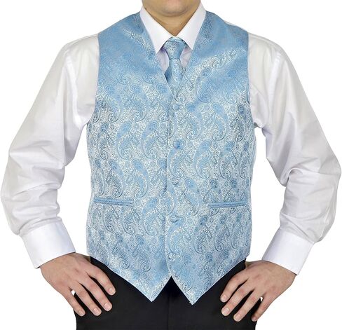 Moda Di Raza- 4 Pc Mens Paisley Tuxedo Dress Suit | Vest | Hanky | Tie | Bow-Tie in Saudi Arabia