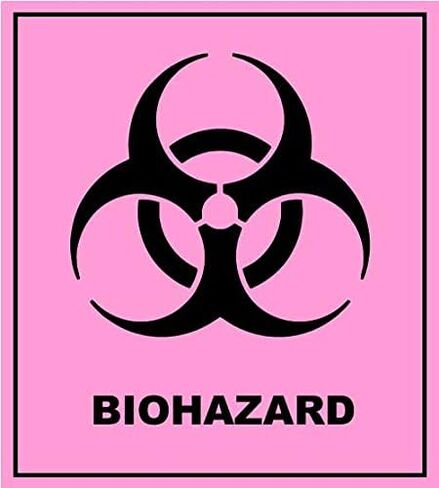 BIOHAZARD Danger Warning Sign Sticker Decal – Green in Saudi Arabia