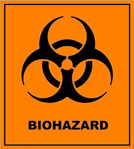 BIOHAZARD Danger Warning Sign Sticker Decal – Green in Saudi Arabia