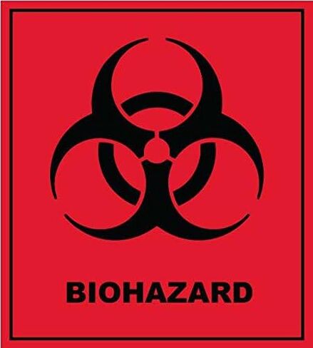 BIOHAZARD Danger Warning Sign Sticker Decal – Green in Saudi Arabia
