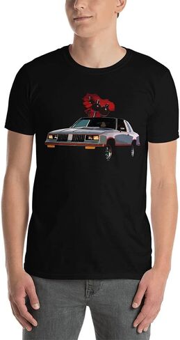 تي شيرت 1984 Hurst/Olds Lightning Rod Shifter Classic Car بأكمام قصيرة للجنسين in Saudi Arabia