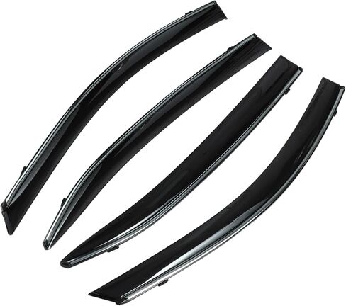 Window Deflectors for Nissan Altima 2007-2012 Side Window Vent Visors Black Reinforced Acrylic 4 Pcs in Saudi Arabia