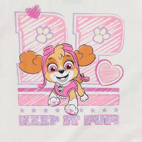 Paw Patrol Nickelodeon Skye Girls Short Sleeve T-Shirt and Legging Pants Set for Toddler and Big Kids in Saudi Arabia