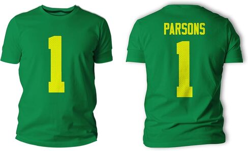 Micah Parsons #1 Green Bay Football Cotton T-Shirt Jersey in Kuwait