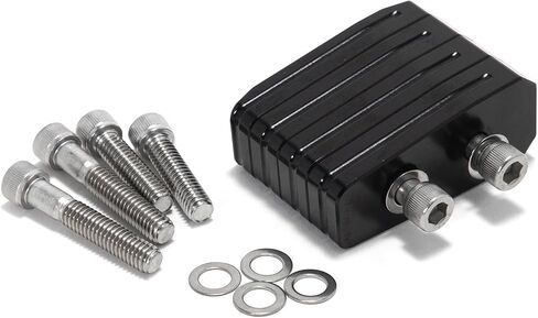 TOFR CNC 1" 1.5" 2" Adjustable Kickstand Lift Block Stand Plate Pad Support for Harley Dyna Street Bob Fat Bob Softail FatBoy Deluxe Deuce Springer Night Train Blackline Custom Heritage Classic in Saudi Arabia