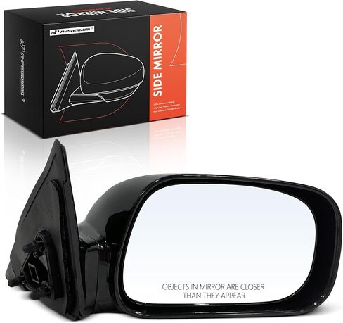 A-Premium Passenger Side Power Door Mirror - Compatible with Toyota Camry 2002 2003 2004 2005 2006 - Heated, Non-Folding, Black Outside Rear View Mirror - Replace# 87910AA905 in Saudi Arabia