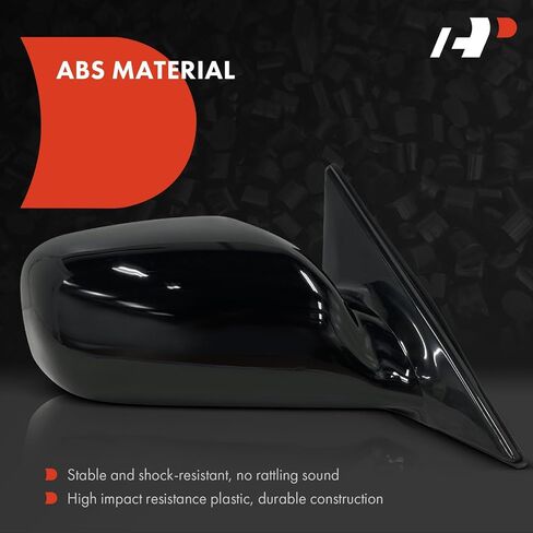 A-Premium Passenger Side Power Door Mirror - Compatible with Toyota Camry 2002 2003 2004 2005 2006 - Heated, Non-Folding, Black Outside Rear View Mirror - Replace# 87910AA905 in Saudi Arabia
