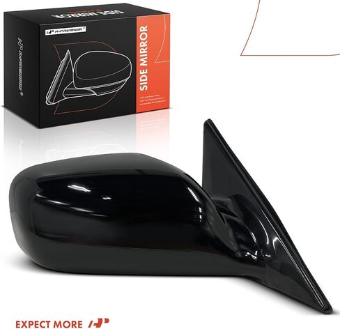 A-Premium Passenger Side Power Door Mirror - Compatible with Toyota Camry 2002 2003 2004 2005 2006 - Heated, Non-Folding, Black Outside Rear View Mirror - Replace# 87910AA905 in Saudi Arabia