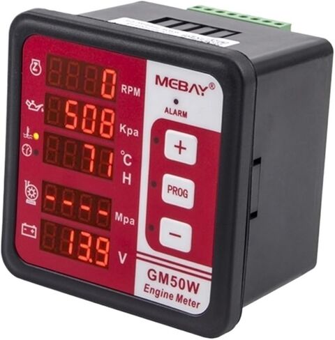 GM50W شاشة ديجيتال متعددة الوظائف لضغط زيت المحرك وسرعة التحكم في درجة حرارة الماء ولوحة القيادة (واجهة GM50WR 485) in Kuwait
