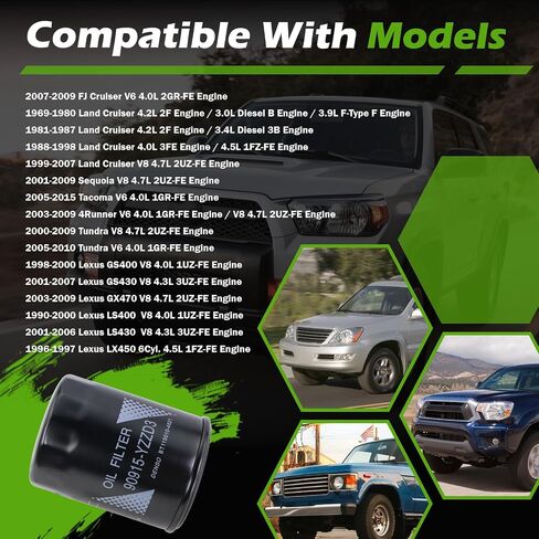 فلاتر زيت المحرك Kefly 90915-YZZD3 90915-YZZD4 تناسب تاكوما تندرا 4 رنر لكزس يستبدل 90915-20004 90915-20002 (عبوتان) in Saudi Arabia