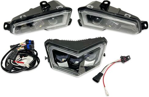 Polaris Sportsman 450/570 850/1000 طقم هالو LED ومصابيح أمامية سوداء 2413432 in Saudi Arabia